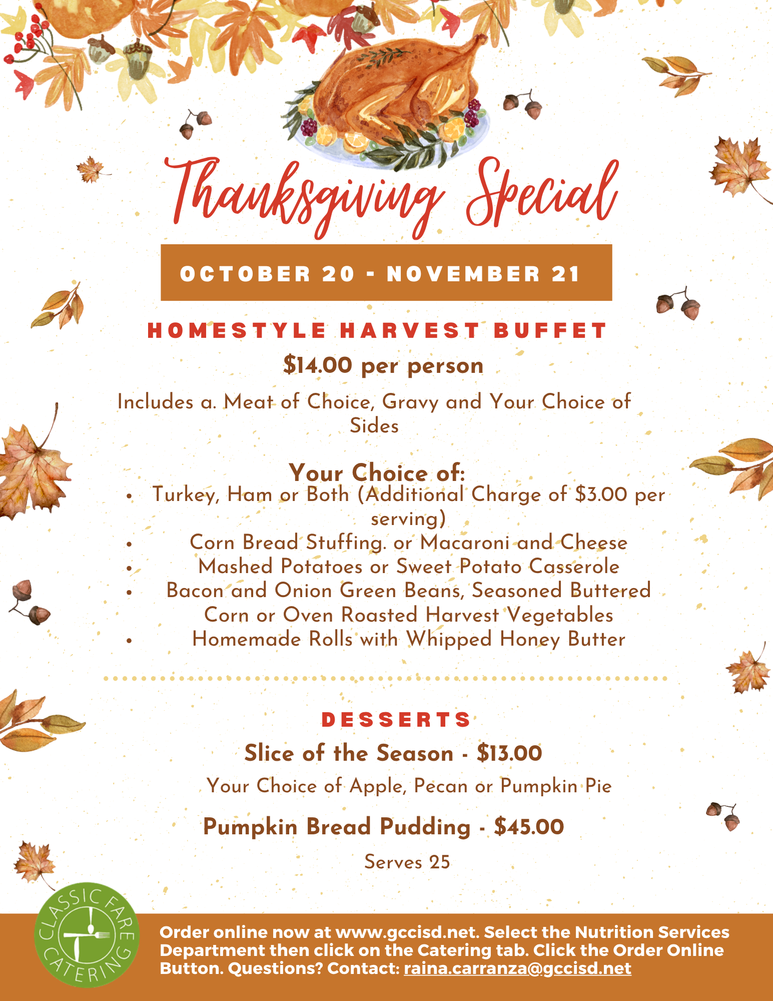 catering back to school 2025